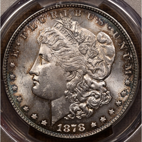 1878 8TF V.18 Morgan Dollar PCGS MS63
