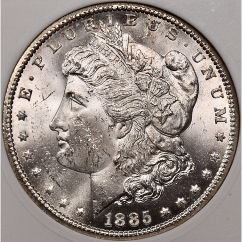 1885-CC Morgan Dollar old ANACS MS63