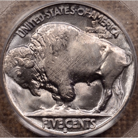 1935-S Buffalo Nickel PCGS MS64 OGH
