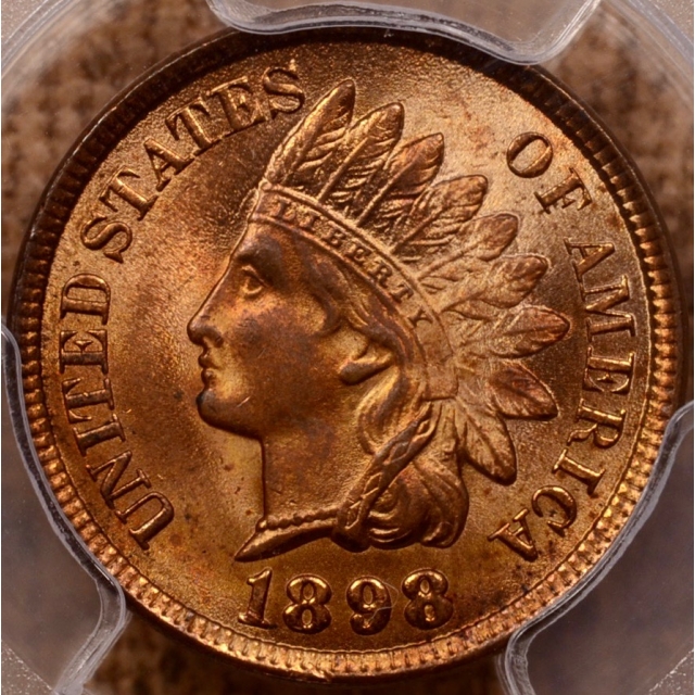 1898 Indian Cent PCGS MS64RB (CAC)