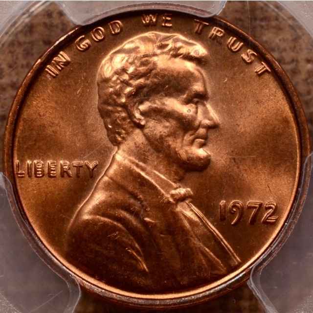 1972 Doubled Die Obverse Lincoln Cent PCGS MS65RB (CAC)