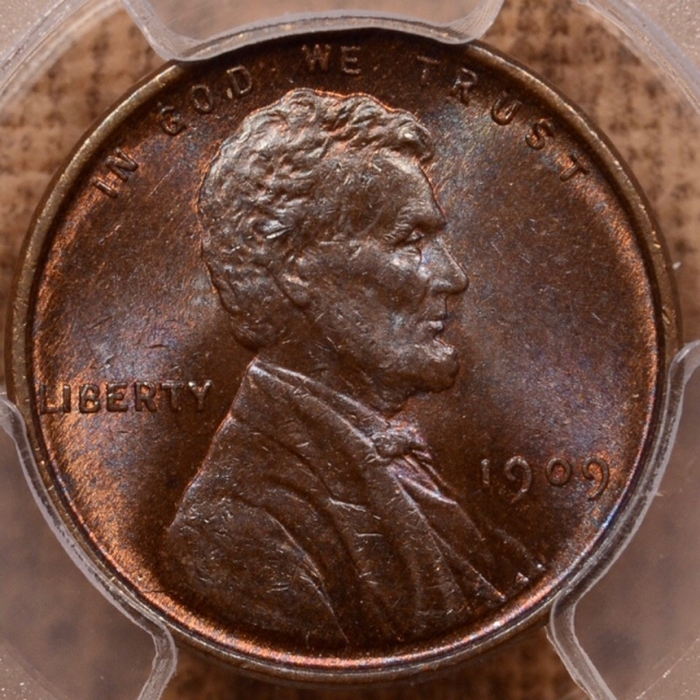 1909 VDB Lincoln Cent - Type 1 Wheat Reverse PCGS MS64BN