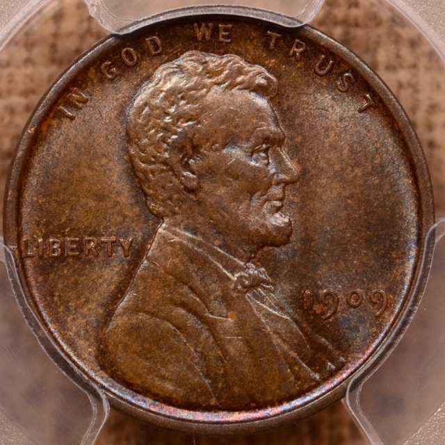 1909 VDB Lincoln Cent - Type 1 Wheat Reverse PCGS MS64BN