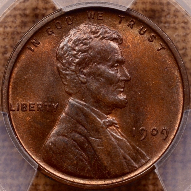 1909 Lincoln Cent PCGS MS64 BN