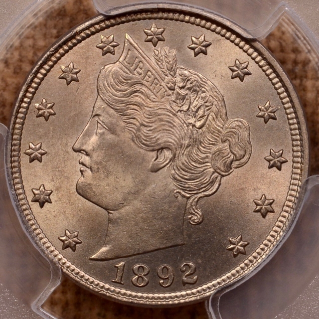 1892 Liberty Nickel PCGS MS63