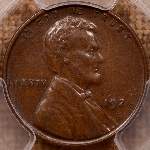 1924-D Lincoln Cent - Type 1 Wheat Reverse PCGS AU58BN (CAC)