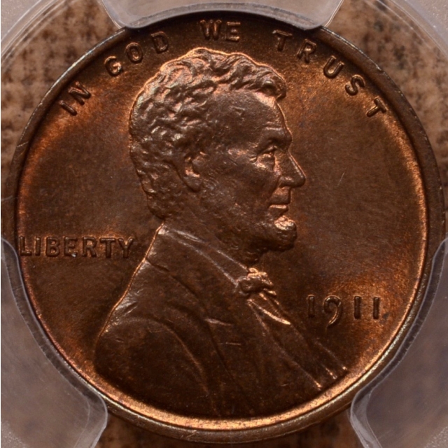 1911 Lincoln Cent - Type 1 Wheat Reverse PCGS MS65BN