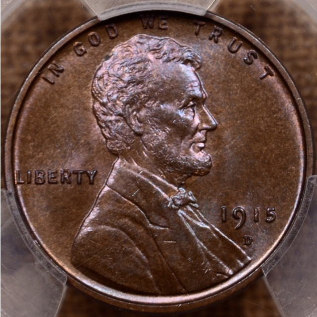 1915-D Lincoln Cent PCGS MS65 BN, A+ quality, my first in recent memory