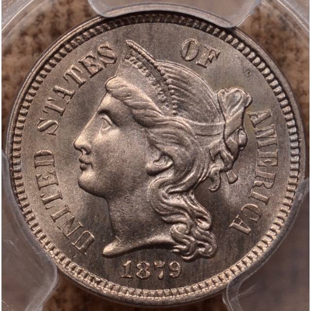 1879 Three Cent Nickel PCGS MS66 (CAC)