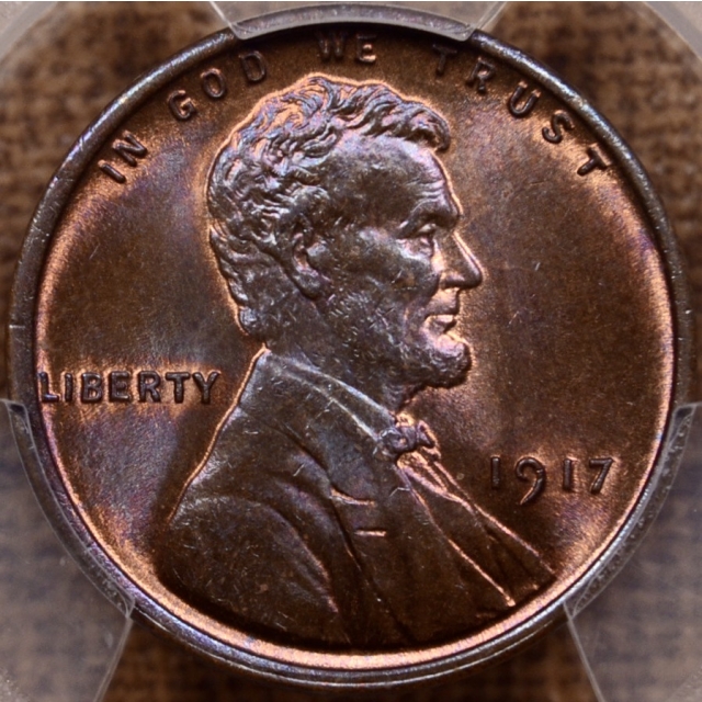 1917 Lincoln Cent PCGS MS65 BN