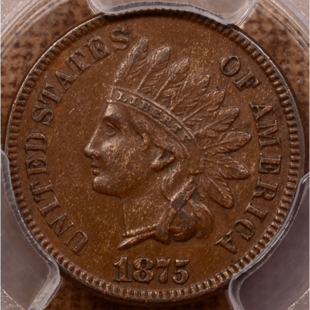 1875 Indian Cent PCGS XF45