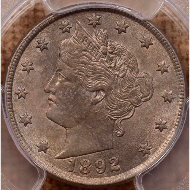 1892 Liberty Nickel PCGS AU58