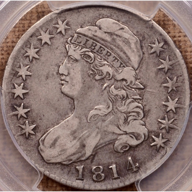 1814 O.107a R5 Capped Bust Half Dollar PCGS VF35