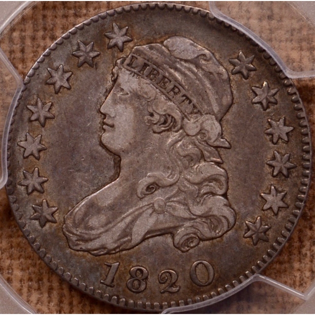 1820 B.2 Large 0 Capped Bust Quarter PCGS XF40 (CAC)