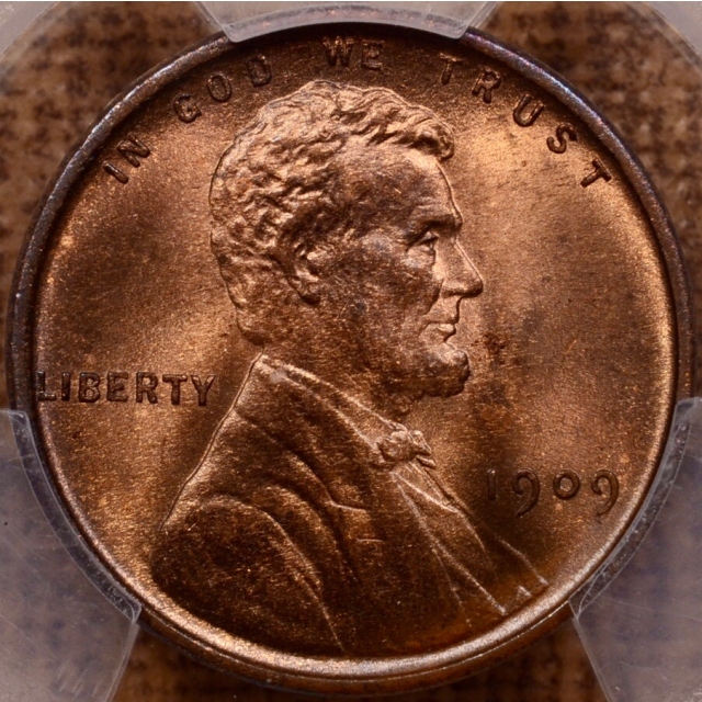 1909 VDB Lincoln Cent PCGS MS64 RB