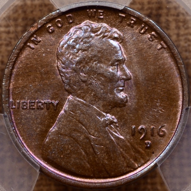 1916-D Lincoln Cent PCGS MS64 BN
