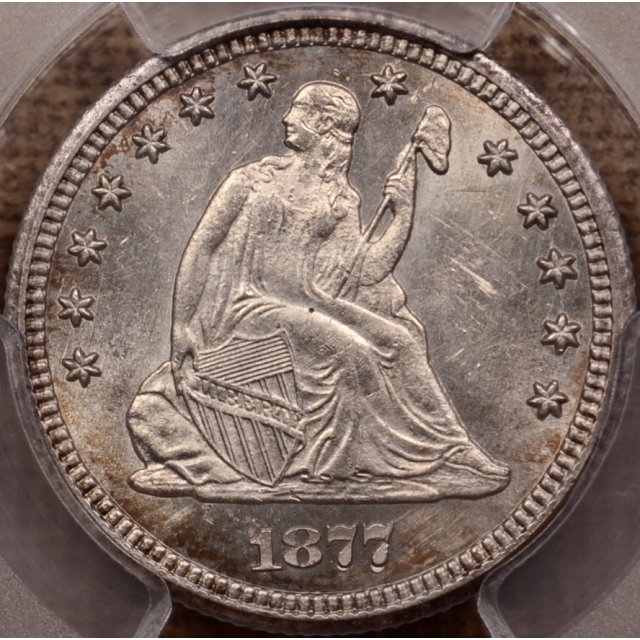 1877-CC B.2/B RPD Liberty Seated Quarter PCGS MS62