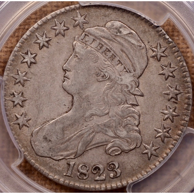 1823 O.105 Capped Bust Half Dollar PCGS XF45 (CAC)