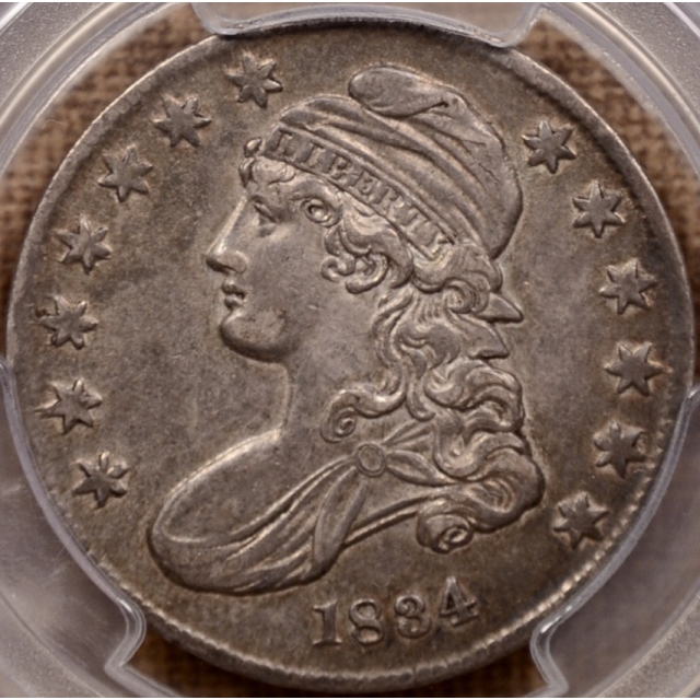 1834 O.114 Small Date, Small Letters Capped Bust Half Dollar PCGS XF45