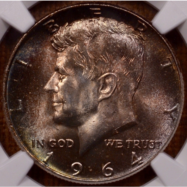 1964 Kennedy Half Dollar NGC MS64