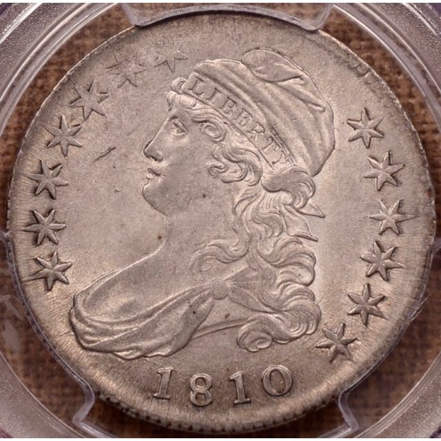 1810 O.109a R4 Capped Bust Half Dollar PCGS AU55