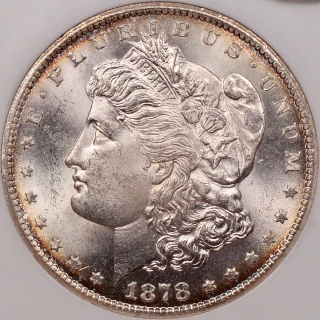 1878-CC V.22 Morgan Dollar NGC MS62 CAC, No barcode Fatty