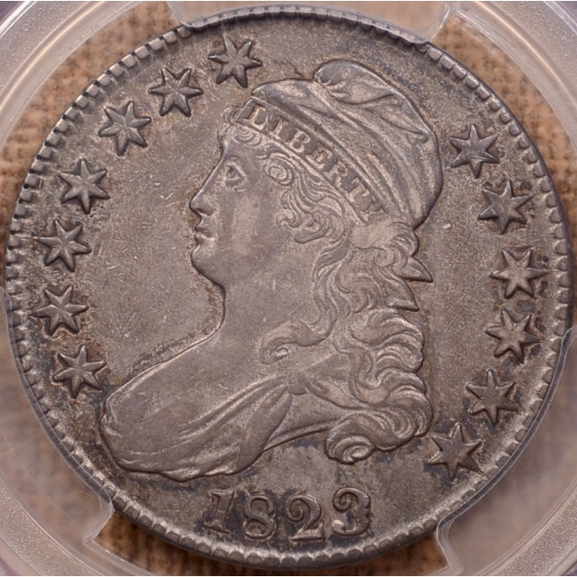 1823 O.101a Patched 3 Capped Bust Half Dollar PCGS XF40 CAC