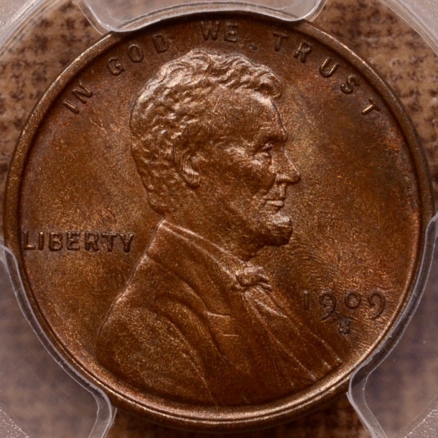 1909-S VDB Lincoln Cent PCGS MS64 BN CAC