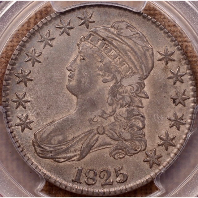 1825 O.101 Capped Bust Half Dollar PCGS XF45 (CAC)