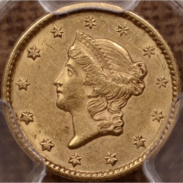1851 Gold Dollar PCGS AU55