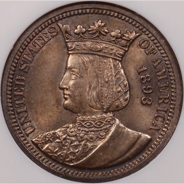 1893 Isabella Silver Commemorative Quarter NGC MS63 CAC