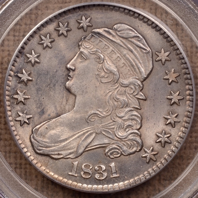 1831 O.109 Capped Bust Half Dollar PCGS MS62