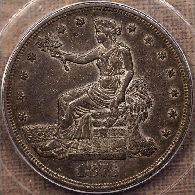 1876-S Trade Dollar ANACS AU53