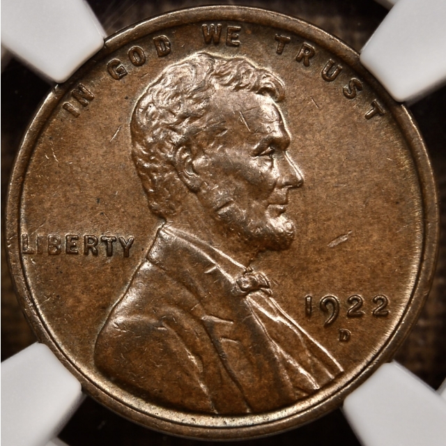 1922-D Lincoln Cent NGC MS63 BN