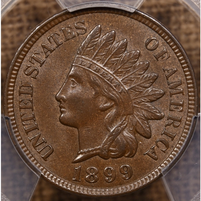 1899 Indian Cent PCGS MS64 BN CAC