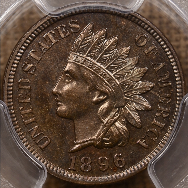 1896 Proof Indian Cent PCGS PR64 BN CAC