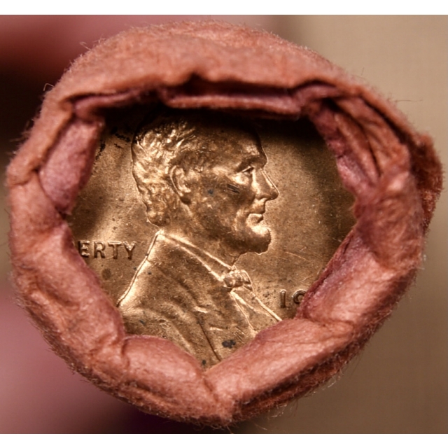 1939-P Lincoln Cent roll, original bank wrapped