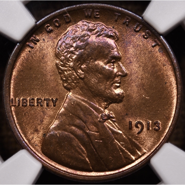 1913 Lincoln Cent NGC MS65 RB