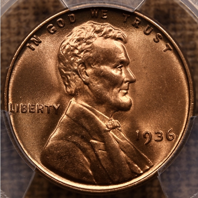 1936 Lincoln Cent PCGS MS67 RD
