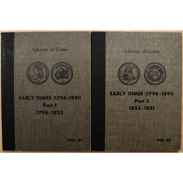Library of Coins Volumes 41 and 42, Early Dime (1796-1891) Parts 1 and 2 Complete