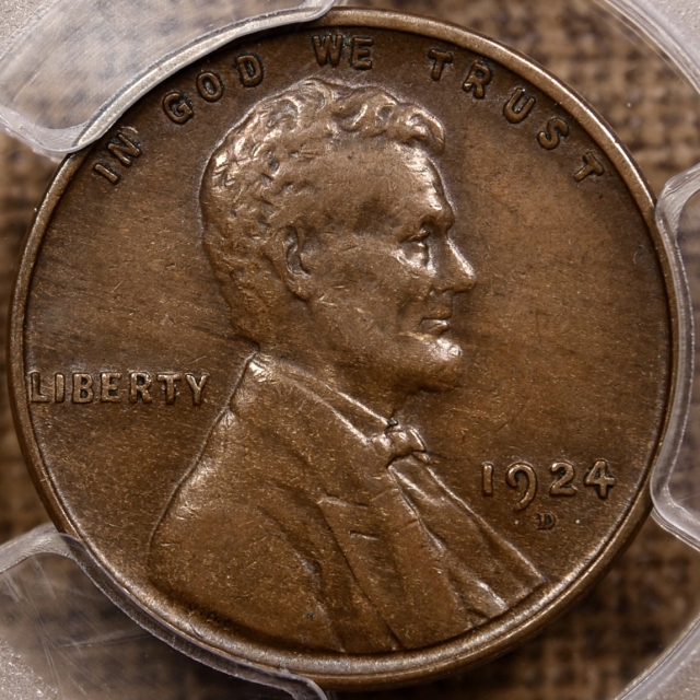 1924-D Lincoln Cent PCGS XF45 CAC