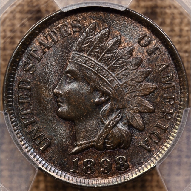 1898/8 S.4 Indian Cent PCGS MS64 BN
