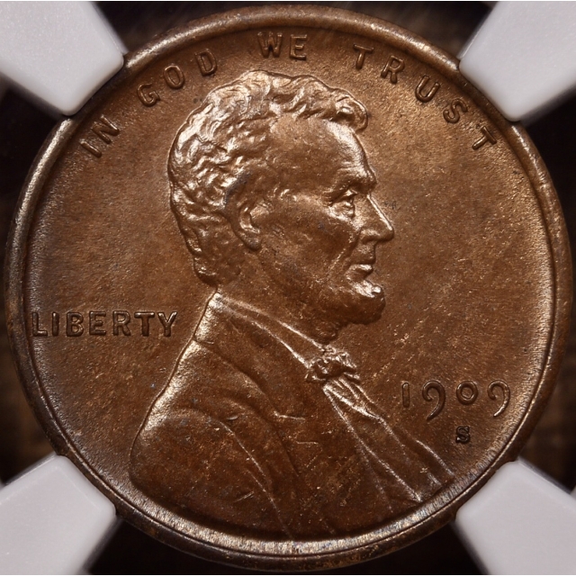 1909-S VDB Lincoln Cent NGC MS62 BN CAC