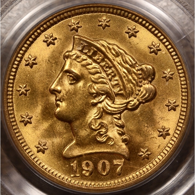 1907 $2.50 Liberty Head Quarter Eagle PCGS MS64 OGH CAC, from my Box of 20