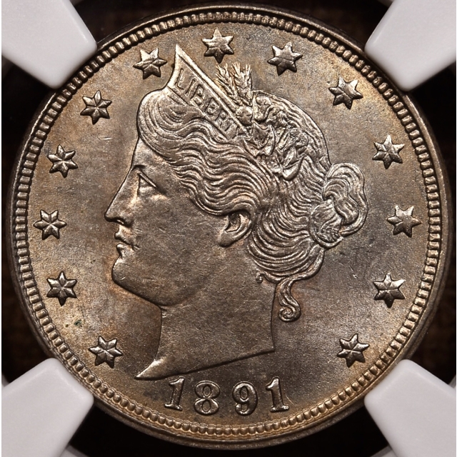 1891 Liberty Nickel NGC MS64