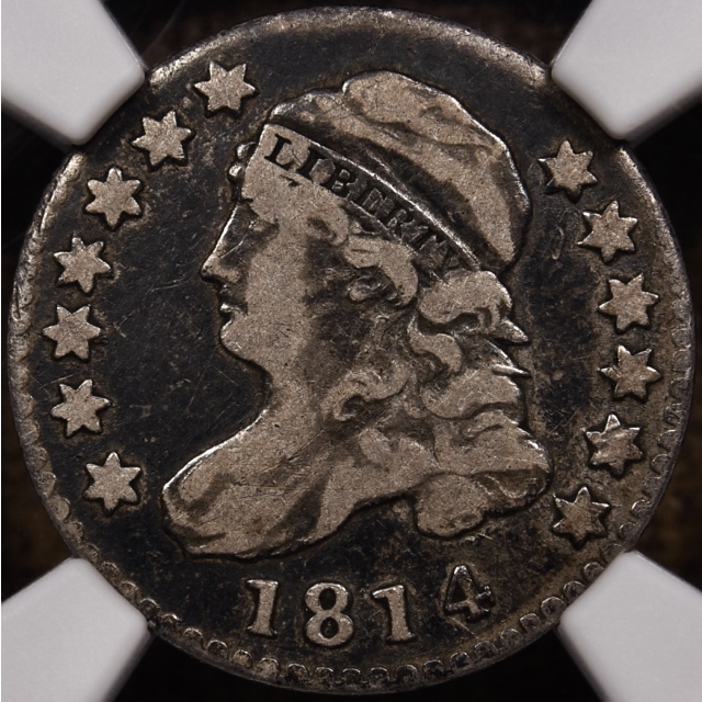 1814 JR-5 StatesOfAmerica Capped Bust Dime NGC VF25 CAC