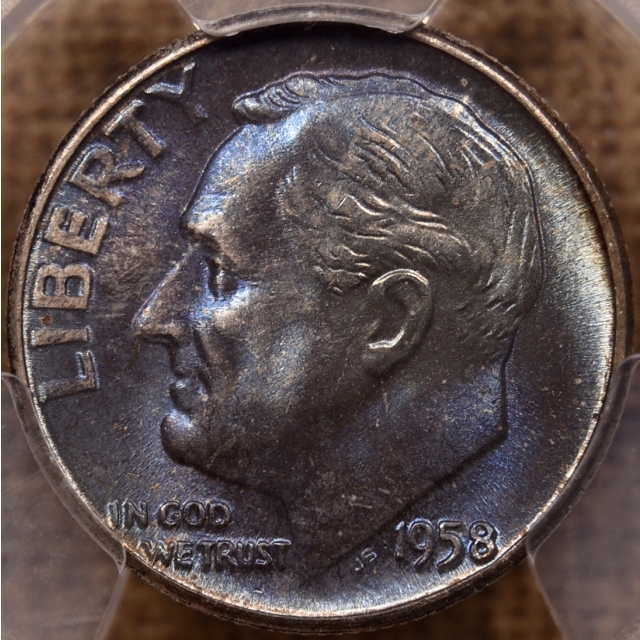 1958 Roosevelt Dime PCGS MS67 from the "Mint Set deal"