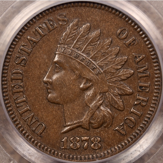 1878 Indian Cent PCGS AU58 CAC