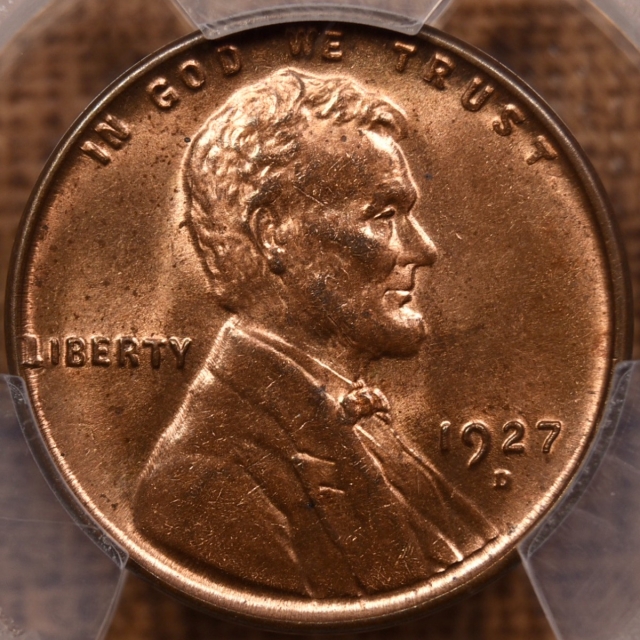 1927-D Lincoln Cent PCGS MS64 RB