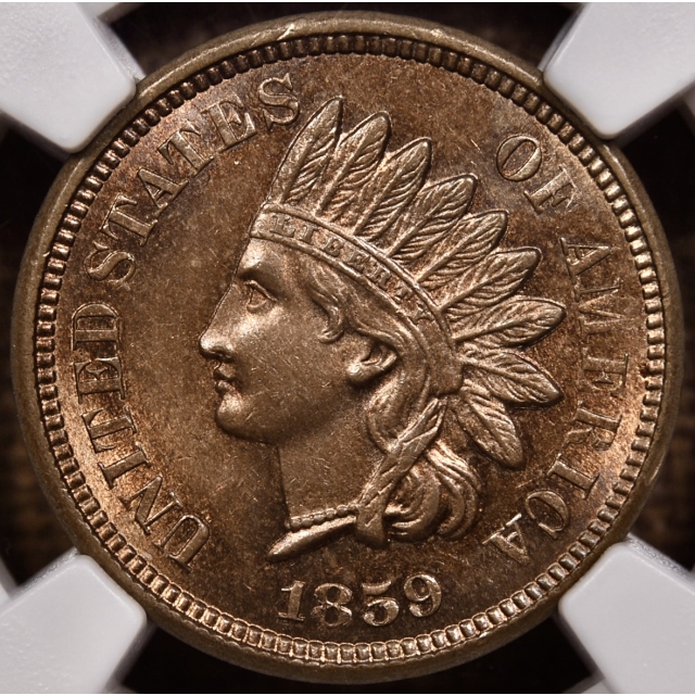 1859 Indian Cent NGC MS63